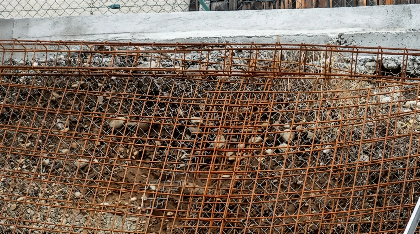 Armatures d’un ouvrage en cours de préparation